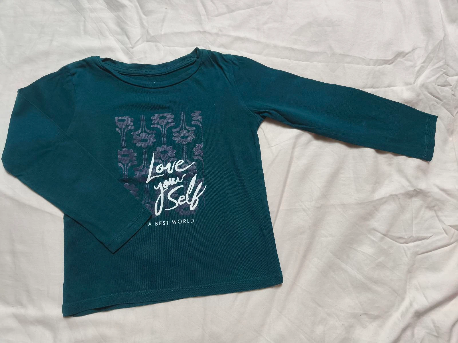 Lot of 3 girls' long-sleeve t-shirts (5 years old) – photo 8